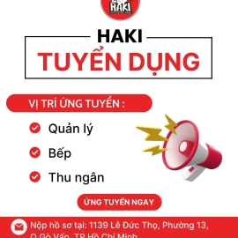 HAKI CẦN TUYỂN DỤNG