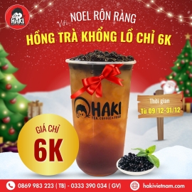 NOEL RỘN RÀNG VỚI HỒNG TRÀ KHỔNG LỒ CHỈ 6K