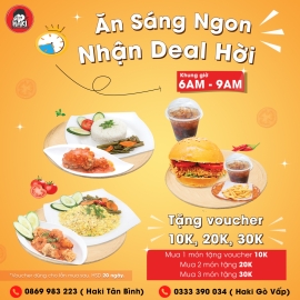 ĂN SÁNG NGON - NHẬN NGAY DEAL HỜI!