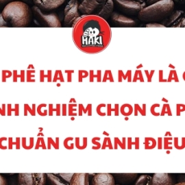 Cà phê hạt pha máy là gì? Kinh nghiệm chọn cà phê chuẩn gu sành điệu