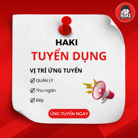 HAKI GÒ VẤP CẦN TUYỂN NHÂN VIÊN