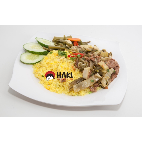 Cơm chiên dưa bò