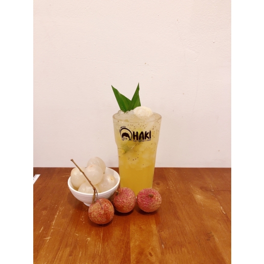 Trà vải nha đam hạt chia